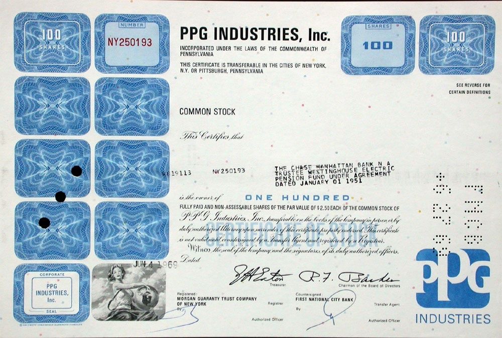 Documenti: PPG Industries Inc. - 1971 – Usato da Solothurn venduto da Sgasche