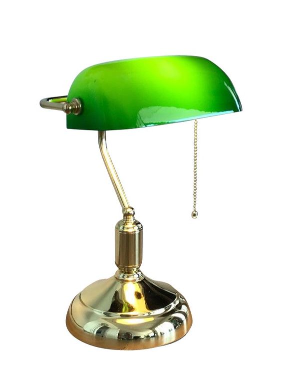 22 Cm Lampenschirm Grüner Glas-Lampenschirm 22 Cm - Ersatz Für Banker Schreibtischlampe Lampenschirm 22cm