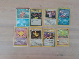 Lot de 8 Cartes Pokémon Vintage - Team Rocket & e-Series (FR
