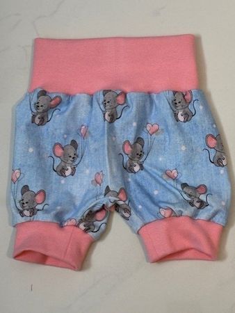 Kurze Pumphose Mitwachshose Maus Mäuse Gr. 68/74 NEU