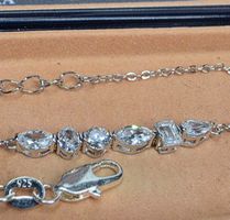 Bracelet argent avec diamant de moissanite de 0,26 ct GRA