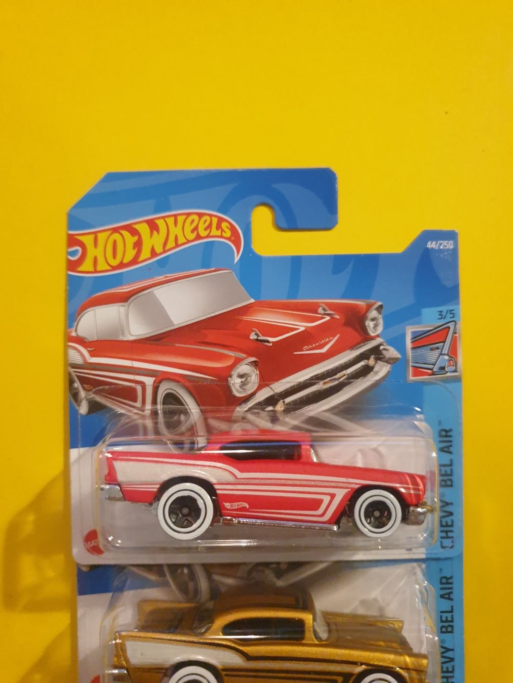 Hot Wheels Modellini d'auto: 3 x Hot Wheels '57 CHEVY – Nuovo e nell'imballaggio originale da Oftringen venduto da Rotor 3