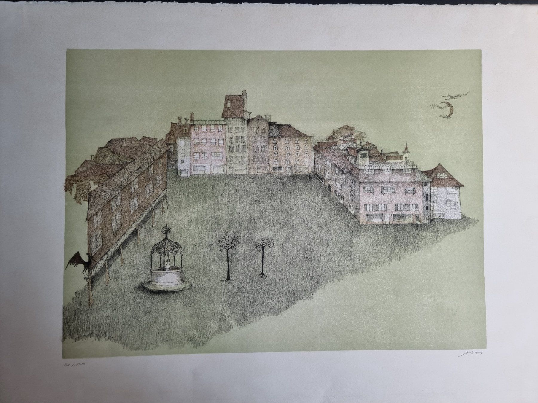 Grafica & Litografie: OSSI CZINNER LITHOGRAPHIE SIGNIERT NUMMERIERT – Usato da Gersau venduto da kunst-online 3