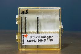 3x Bohrer VHM Dixi 1151, 1,9mm Durchmess