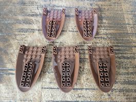 lego 87611 lot de 5 pièces Reddish Brown Aircraft Fuselage