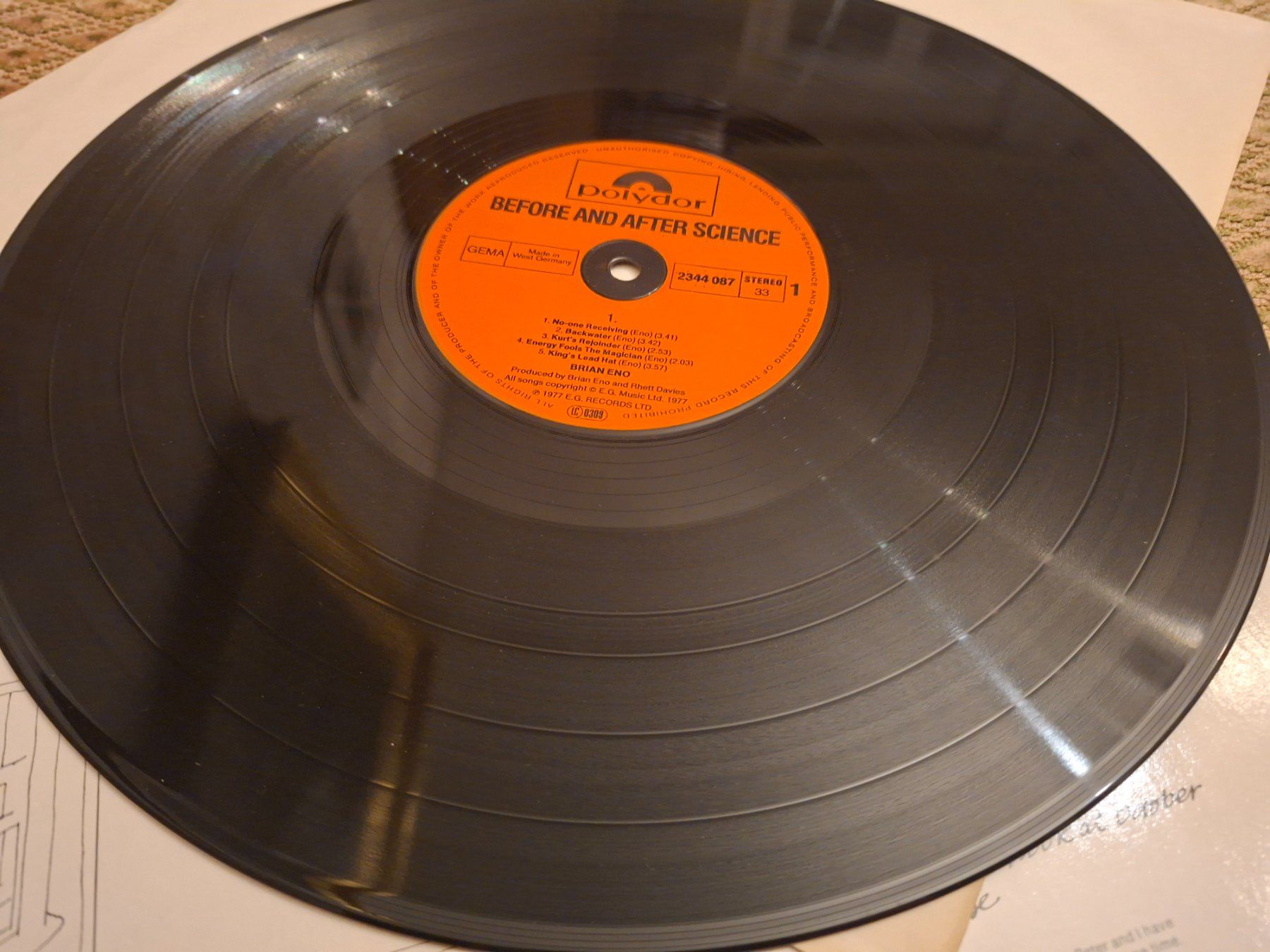Dischi in vinile: Art Rock LP - Brian Eno - Before and After Science – Usato da Bernex venduto da Wannabehasbeen01 3