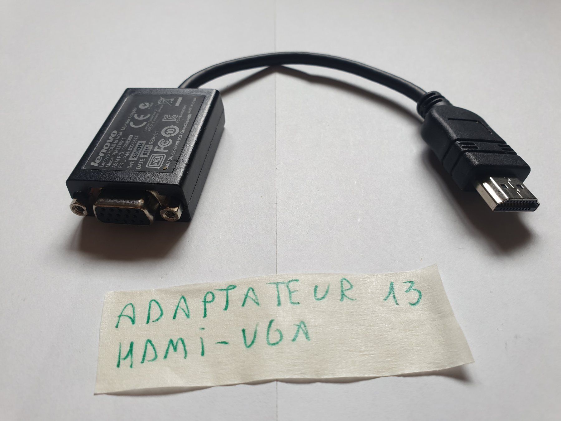 Adattatori: Adapateur HDMI-VGA – Usato da Moudon venduto da Amaroli7