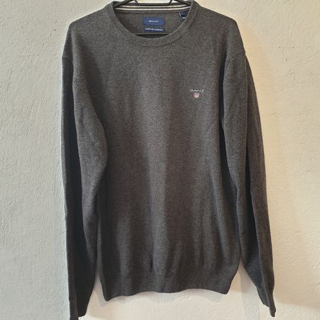 Gant Pullover Lammwolle Grau Grösse L