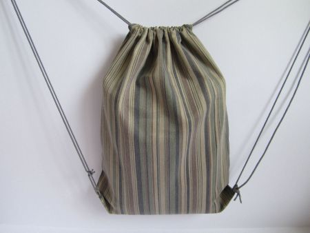 Gym Bag aus Baumwolle, Handarbeit, neu