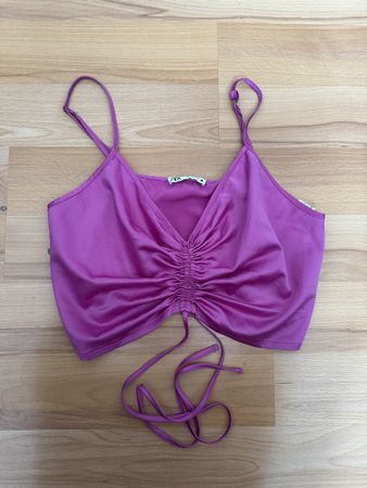 Sommerliches ZARA Top, Lila, Gr. M - ideal für den Sommer!