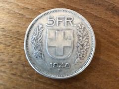 Tutti le monete: 5 Fr. Jg. 1948 – Usato da Stüsslingen venduto da famapa71