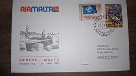 Air Malta Geneve - Malta 26.03.1989