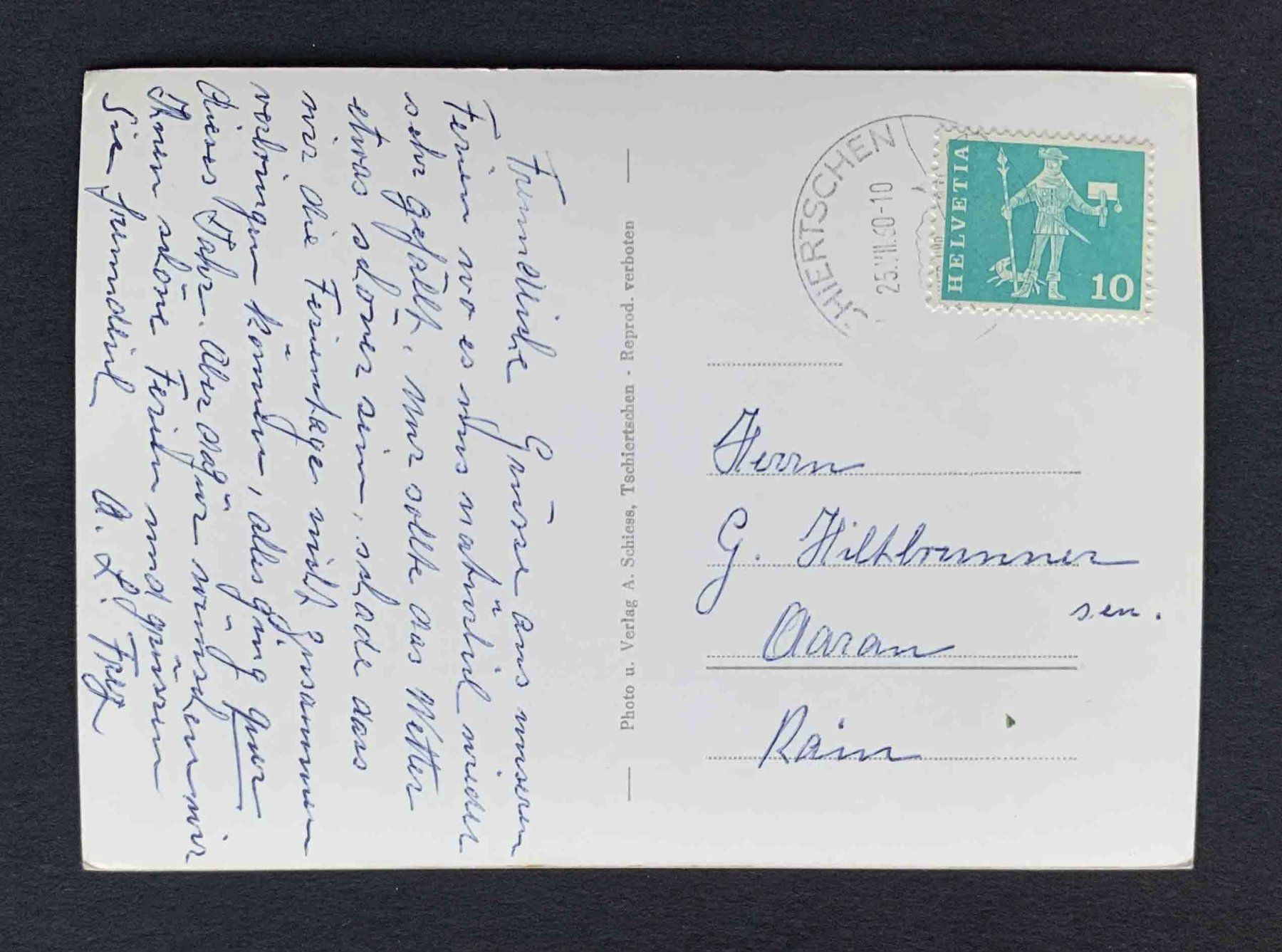 Cartoline postali: AK Tschiertschen Sommer und Winterkurort – Usato da Goldau venduto da artelier1 1