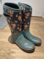 Bunte Regenstiefel, Blumenmuster, Grösse 36
