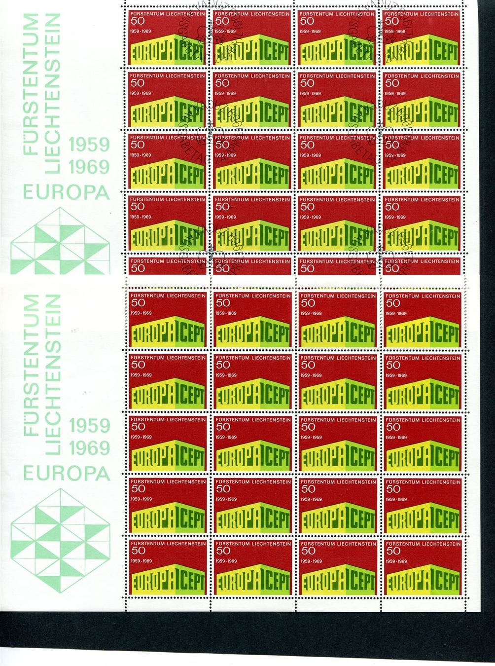 Tous les timbres: 1969 Europamarke Bogen postfr. + ET-O – Neuf (Voir description) à Winterthur par Kyoung