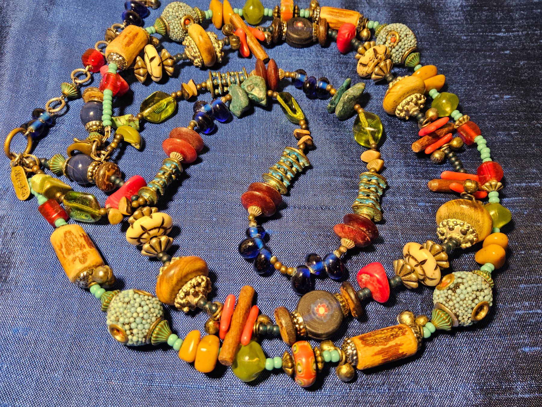 Catenine: Vintage Boho Statement Halskette Collier Otreska – Usato da Zürich venduto da SciTec 3