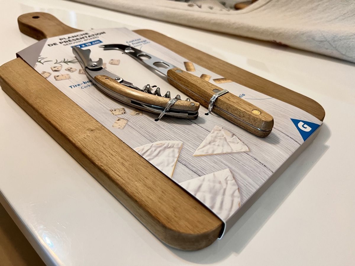 Articoli in legno: Planche à fromage et accessoires - Idéale pour l'apéro – Nuovo e nell'imballaggio originale da Denges venduto da etoileZ