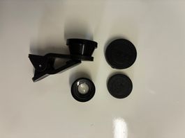 2x 180° Fish Eye Objektiv als Clip für Smartphones