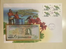 Banknotenbrief Antigua und Barbuda