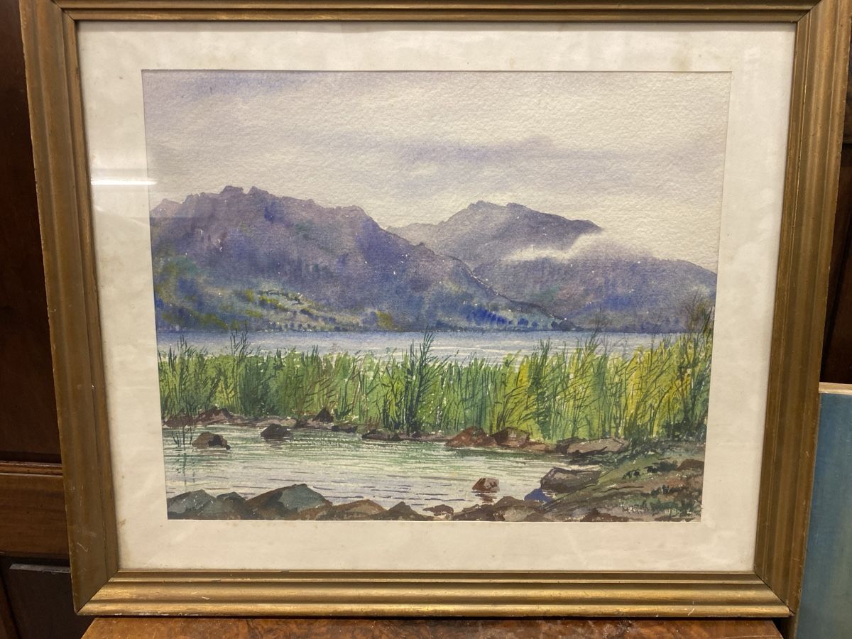 Dipinti: Aquarelle Originale Ann Strand, Thunersee, Suisse. – Usato da Le Locle venduto da angeldust1911