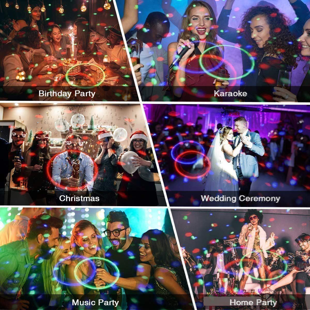 Lampade: Discokugel LED Lichteffekte Discolampe – Nuovo (secondo la descrizione) da Thun venduto da nuonuoshop 9