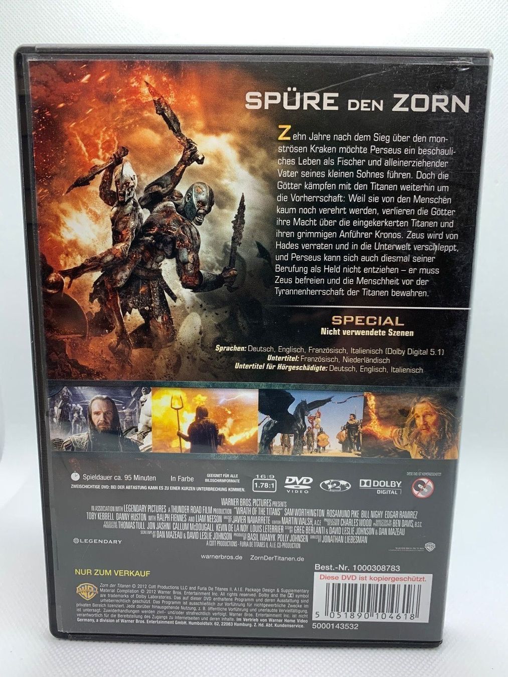 Tutti i DVDs: DVD Zorn der Titanen – Usato da Eschlikon TG venduto da 1.- 1