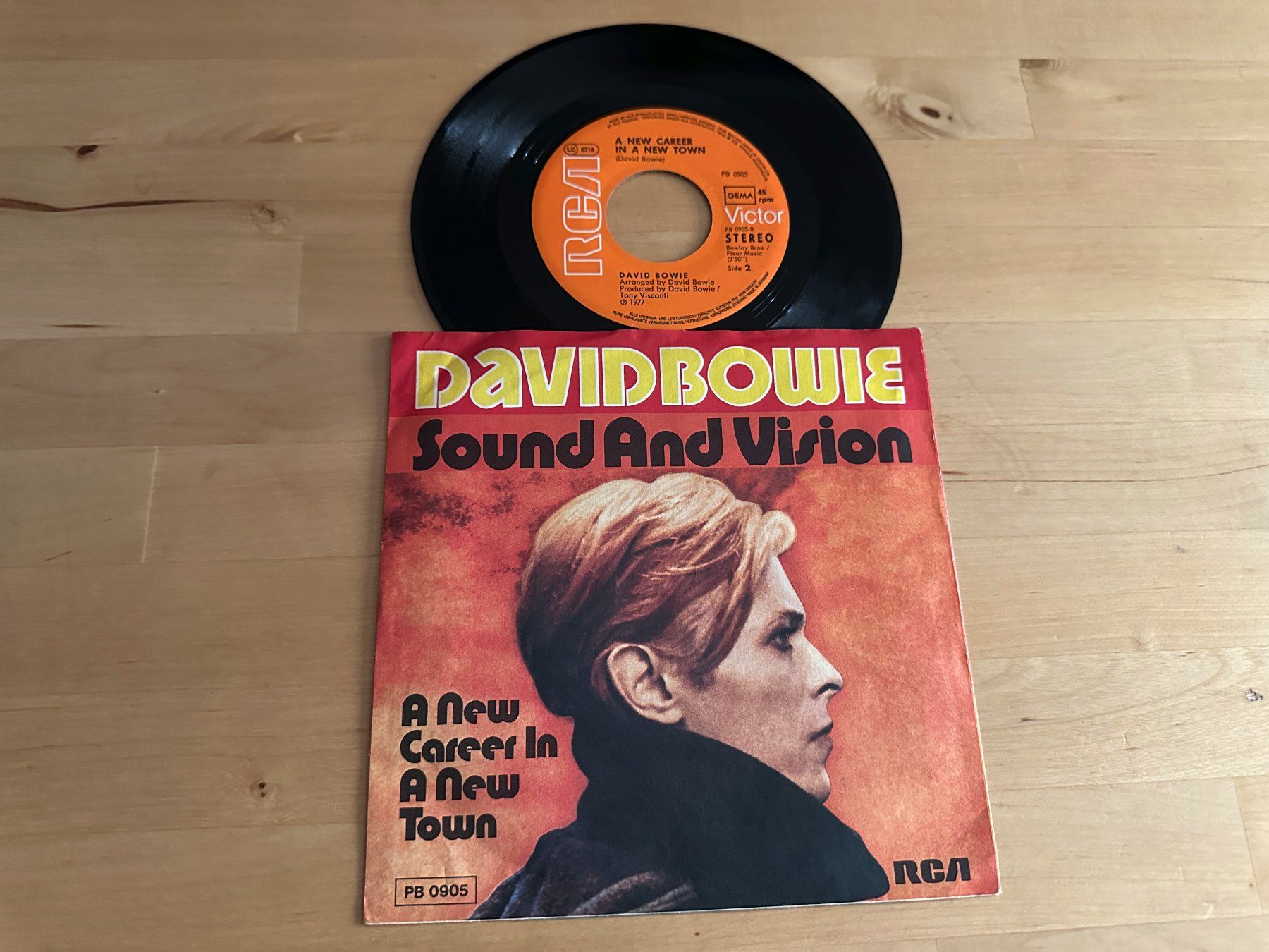 DAVID BOWIE tolle Sound and Vision original Single 1977 Kult (Gebraucht ...