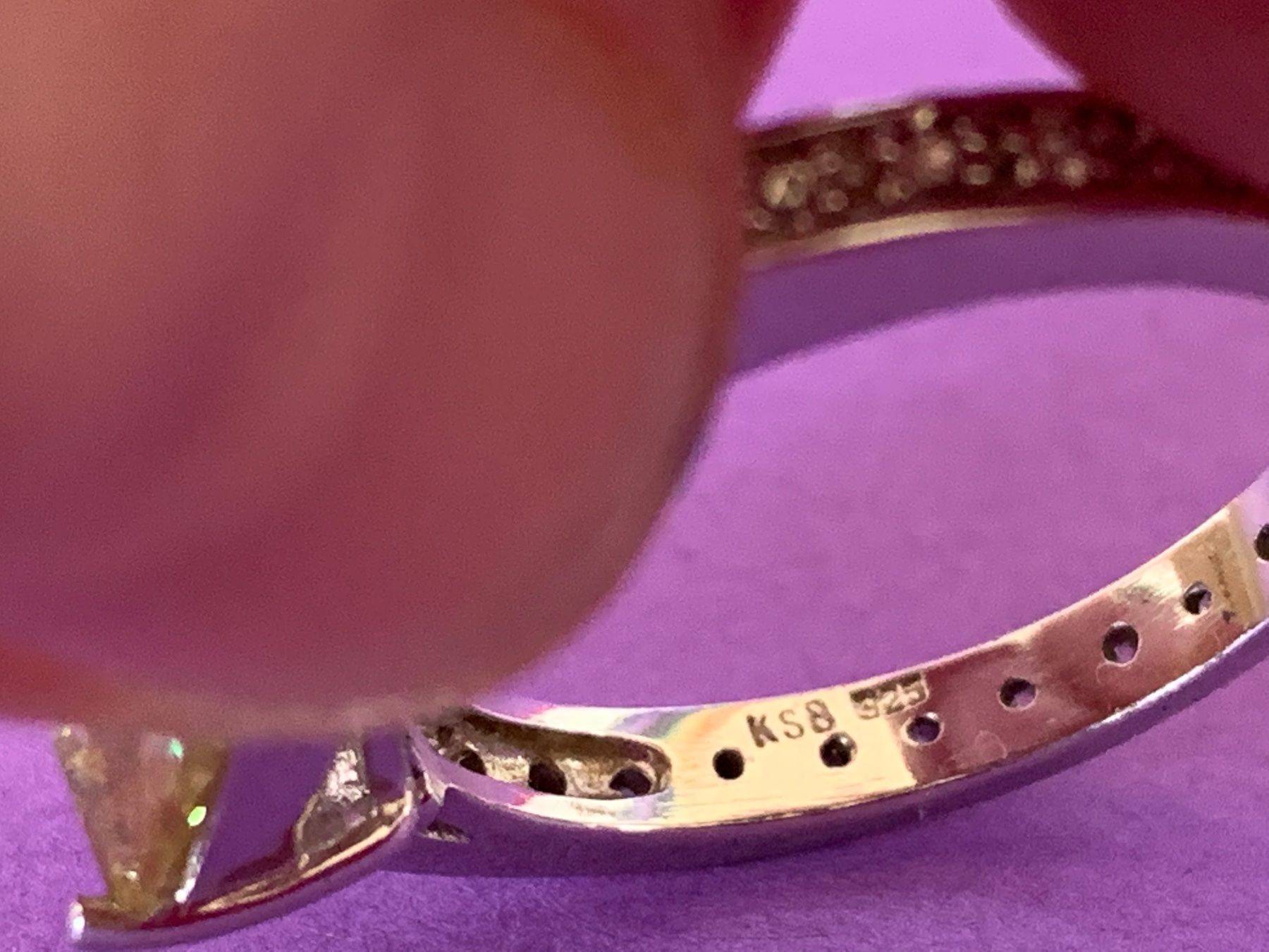 Anelli: Silberring Gelb-Rosa-Elegant (61) – Usato da Laufen venduto da belleskulptur 4