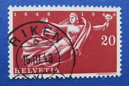 Sondermarke 'Helvetia' 1948 Nr.283 - Vollstempel RIKEN AG