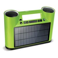 Rukus Portable bluetooth Sound System + Solar Panel - Green