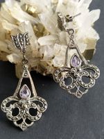 MARKASITEN OHRRINGE IN 925 SILBER
