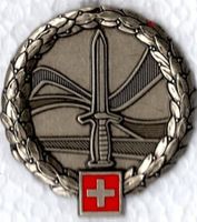 Beret-Emblem Heer / Heeresstab in Silber