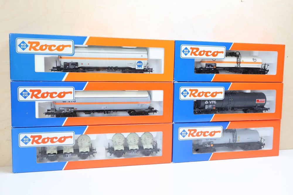 Roco 5 Güterwagen der DB Spur H0 (Gebraucht) in Oberwil BL für CHF 26.5