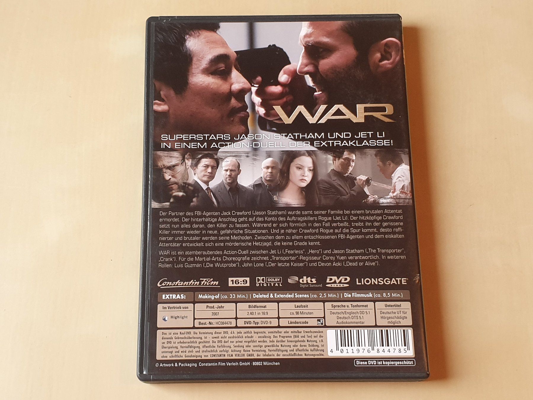 Alle DVDs: War – Gebraucht aus Stansstad von collectorsshop 1