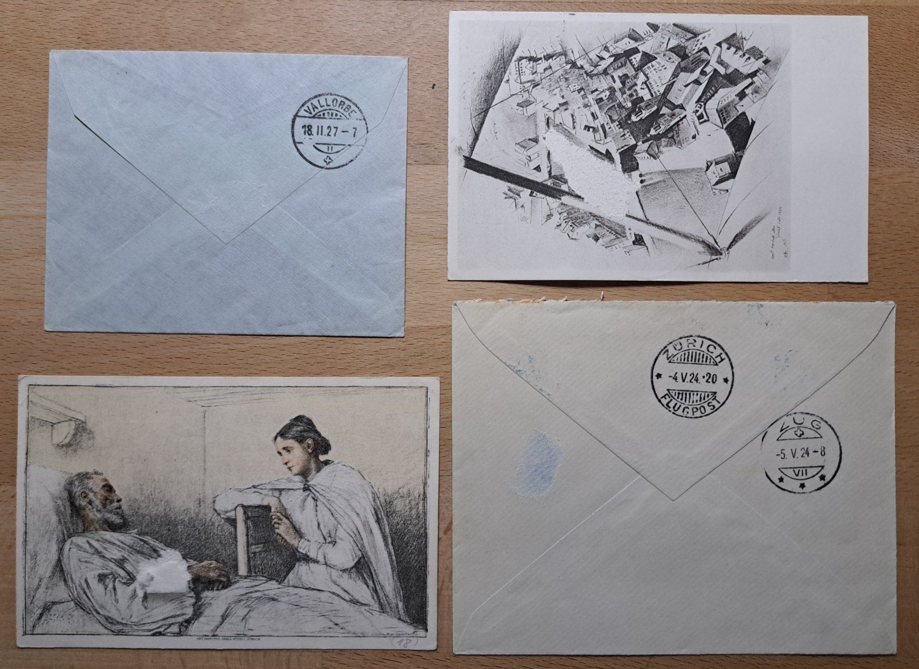Alle Briefmarken: Lot Flugpost Briefe 20 Stück ab 1.- – Gebraucht aus Unterägeri von PhilatelieStudiger 5