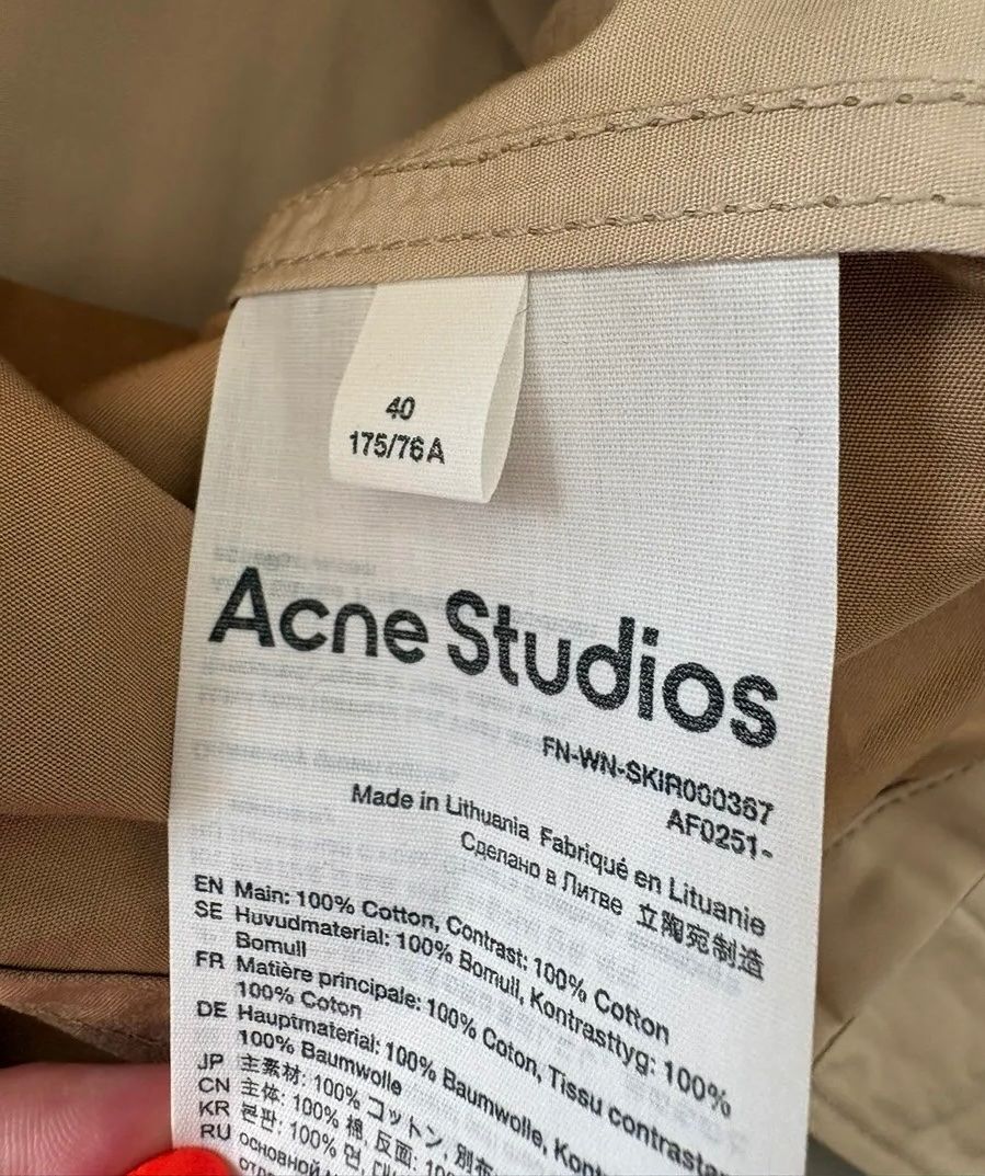 Jupes: Acne Studios Wickelrock, Gr. 40, beige – Neuf (Voir description) à Triesen par atos87 2