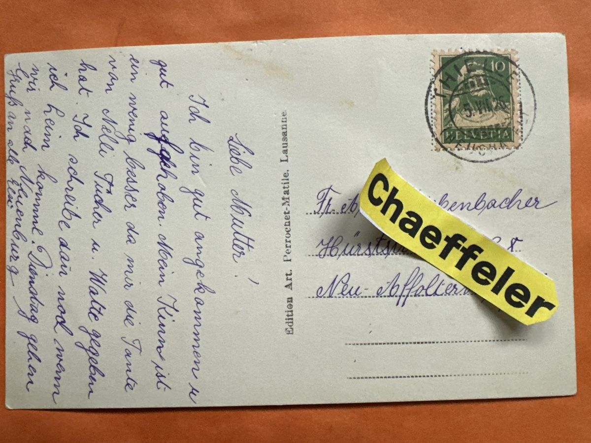 Cartoline postali: 1926 Thielle Restaurant du Pont La Ferma – Usato da Zürich venduto da Chaeffeler 1