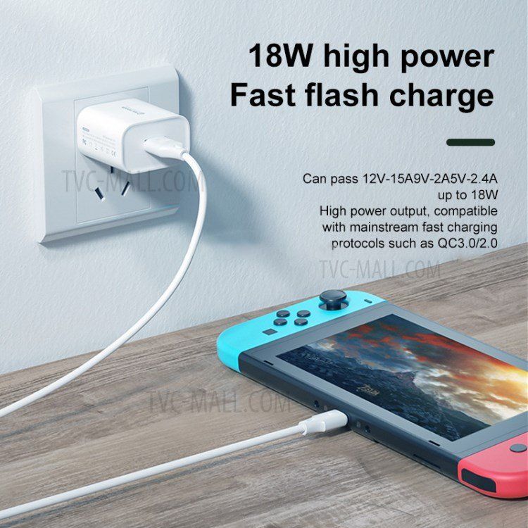 Ladegeräte: iPhone 15 Plus Pro Max - Chargeur rapide 18W QC3.0 + câble – Neu und originalverpackt aus Morges von DigiAC 3