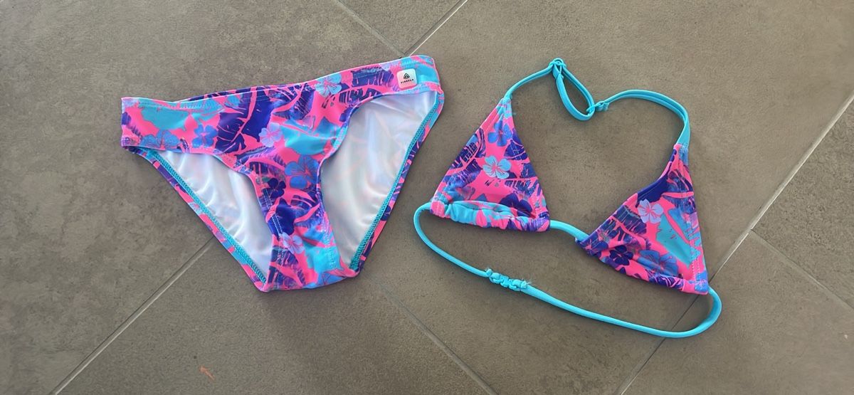 Costumi da bagno & Bikini: Sommerlicher Bikini mit Blumenmuster, Gr. 116 – Nuovo (secondo la descrizione) da Seon venduto da Sunny-Schmuck78