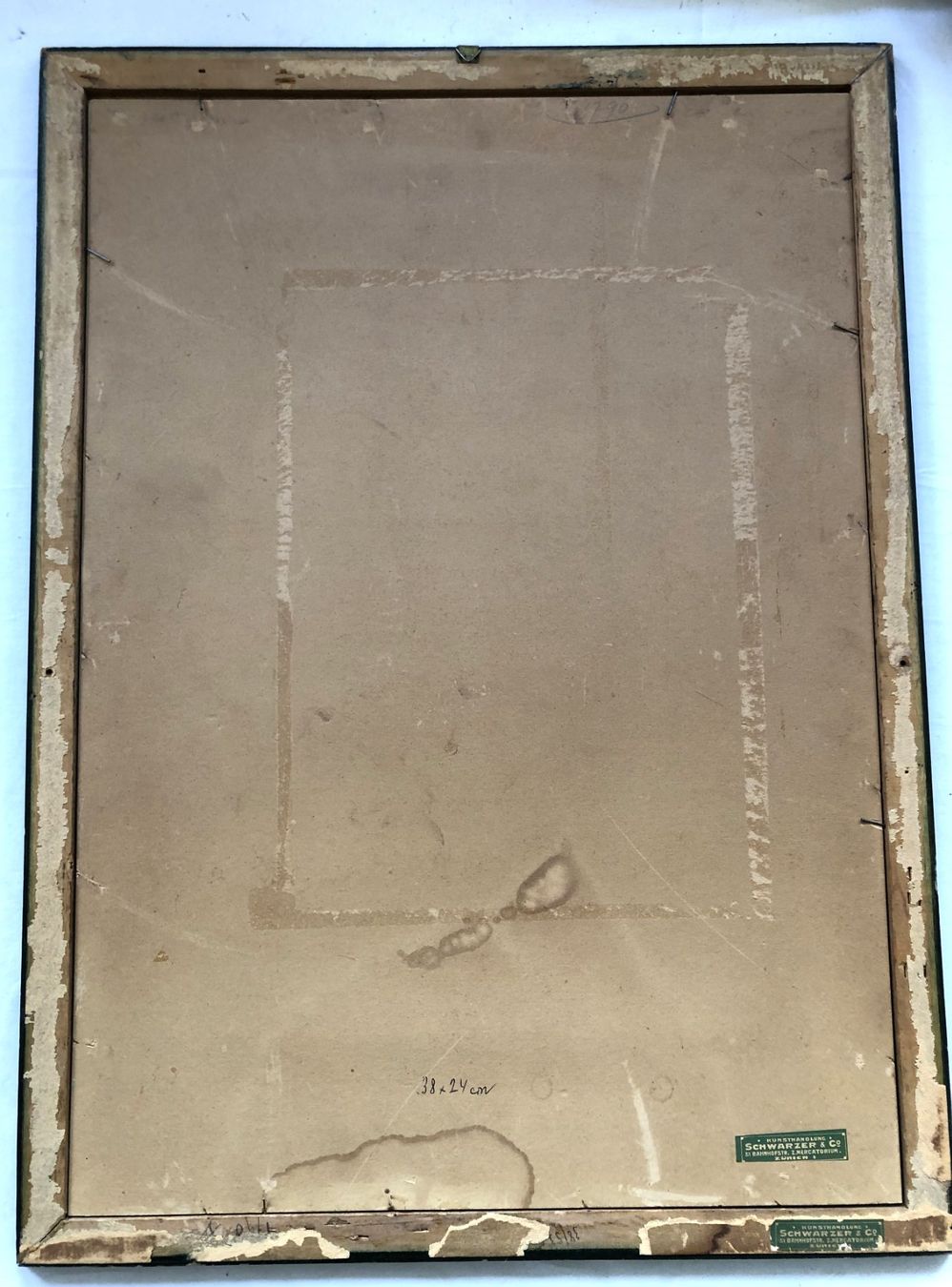 Dipinti: Aquarell - datiert 1908 - Gehöft - "in Affoltern" – Usato da Schaffhausen venduto da durruti 5