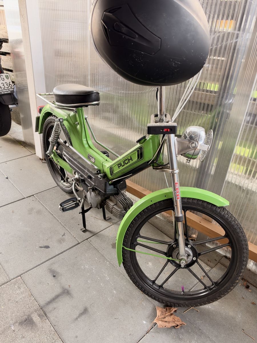 Puch Mofas: Mofa Puch Maxi S grün  – Gebraucht aus Widnau von Nicimaus20