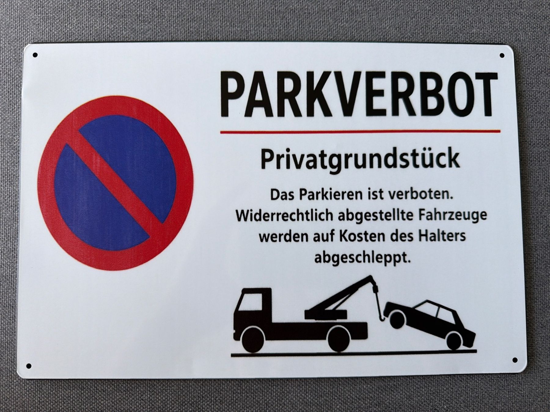 Schilder: Blechschild Parkverbot 20x30cm – Neu (gemäss Beschreibung) aus Schenkon von Jaimer_91