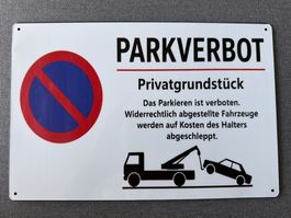Blechschild Parkverbot 20x30cm