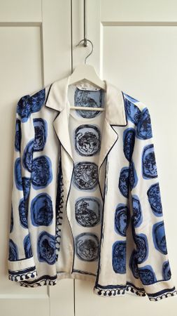 Blau Weisse Bluse Zara
