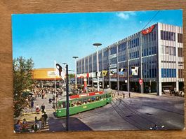 AK Basel. Mustermesse, Tram
