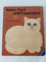 Pappbuch Hilde Heyduck-Huth Katze, Fisch und Puppenkind 1984