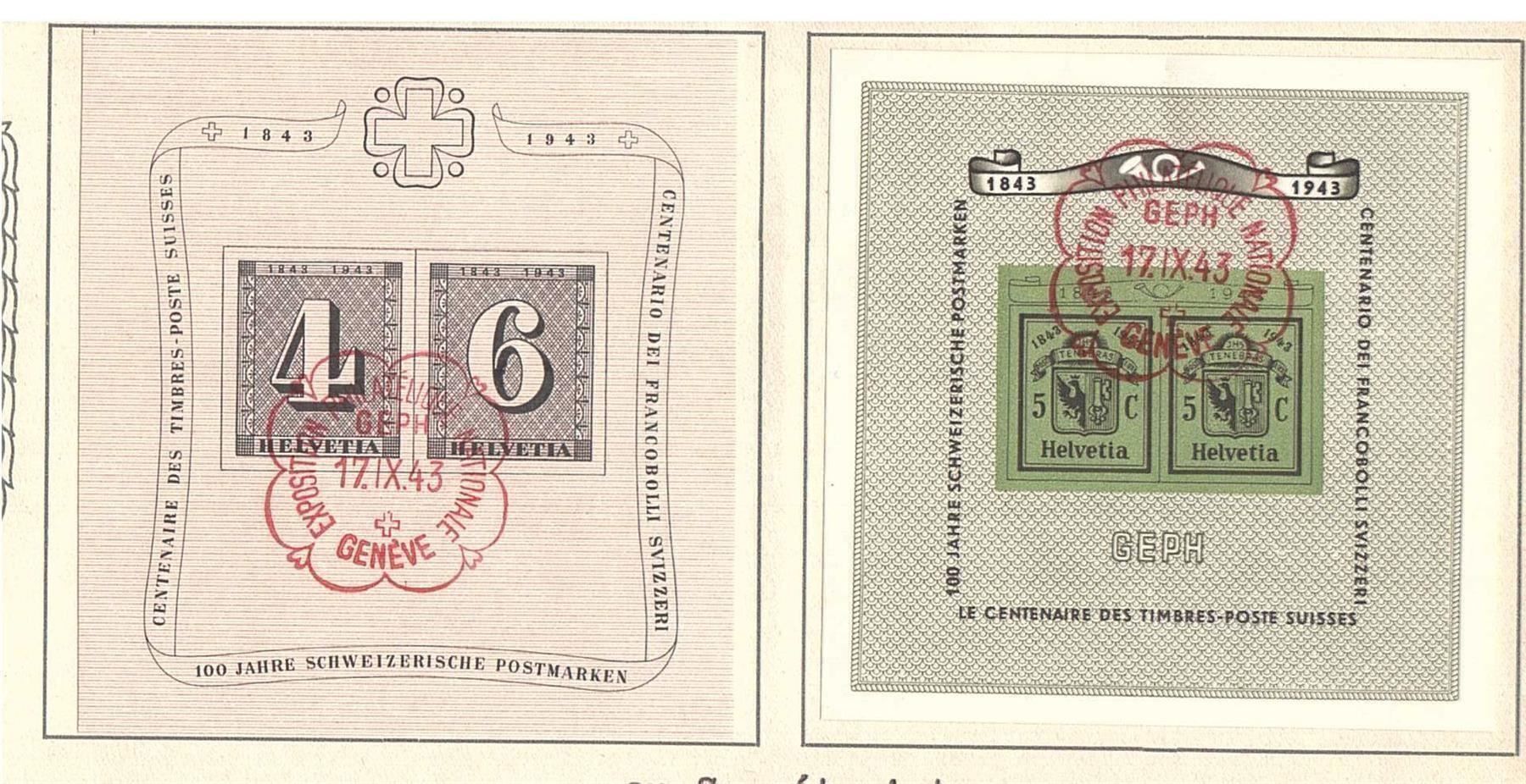 Buste & buste per spedizione: Zürich Block ET und Genferblock Brief – Usato da Steffisburg venduto da malurada 1