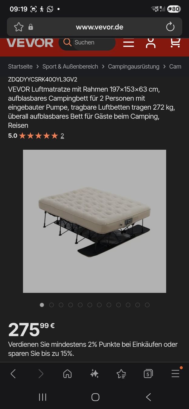 Letti: luftbett   Neu – Nuovo e nell'imballaggio originale da Dornach venduto da cam_ft6z