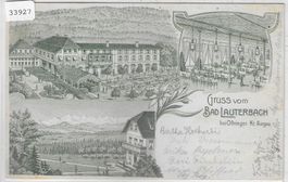 Gruss vom Bad Lauterbach bei Oftringen - Litho
