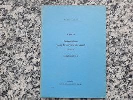 Instructions pour le service de santé